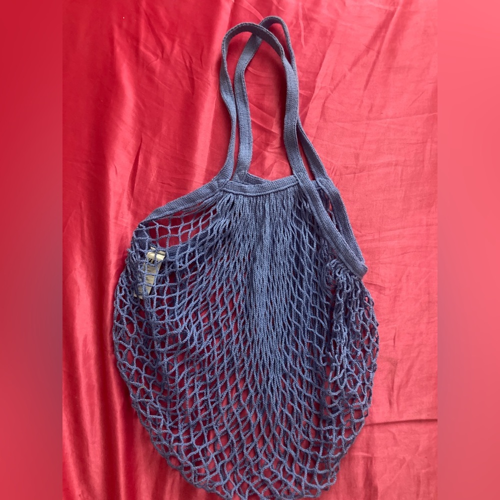 blue mesh beach bag💙☀️